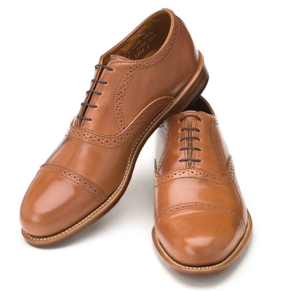 Rancourt & Co. Bartlett Oxford Men's Leather Dress Shoe Size 6.5 D